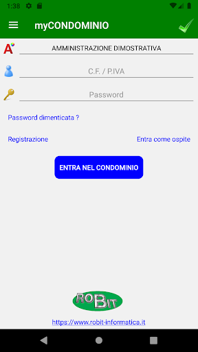 Android application MyCondominio screenshort