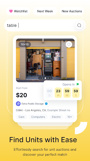 StorageHunt Screen 2