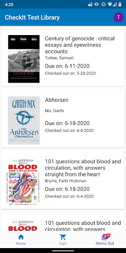 Librista CheckIt Screen 2