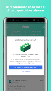 Oingz - Ahorra dinero y alcanza tus objetivos Screenshot