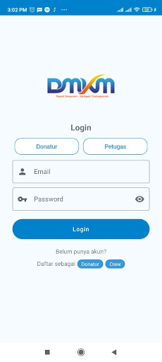 Android application DMKM Peduli Indonesia screenshort