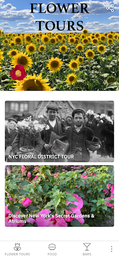 Android application Flower Tours screenshort