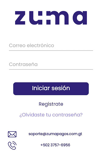 Android application Zuma Pagos Guatemala screenshort