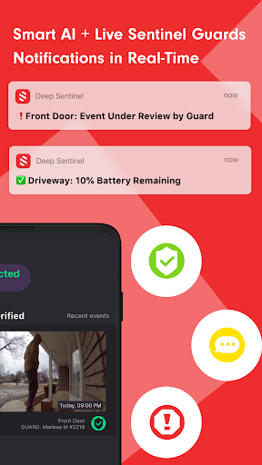Android application Deep Sentinel Home Security screenshort