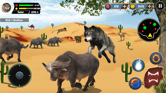 محاكاة الذئب البري ألعاب 5
