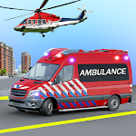 Cover Image of ダウンロード Heli Ambulance Simulator 2020：3Dフライングカーゲーム  APK