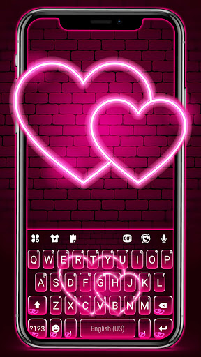 Download Neon Hearts Love Keyboard Background Free for Android - Neon  Hearts Love Keyboard Background APK Download 
