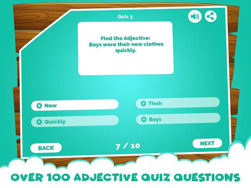 Adjectives Quiz Kids Games Screen 3