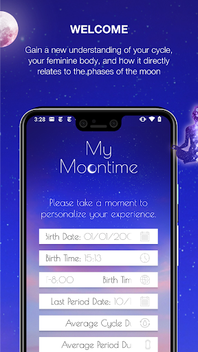 My Moontime Period Tracker Screen 2
