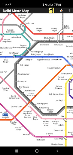 Delhi Metro Map Screen 3