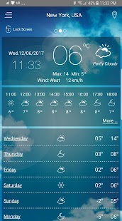 Weather app Captura de pantalla