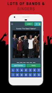 Guess The Rock Bands Quiz