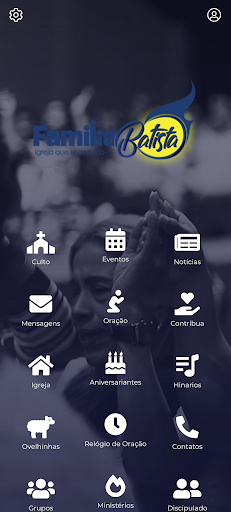 Android application Família Batista screenshort