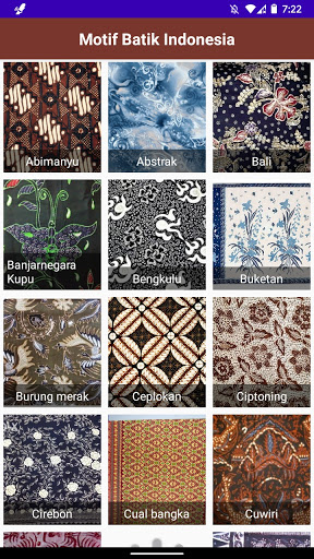 Android application Motif Batik Indonesia screenshort