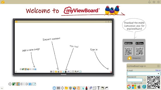 myViewBoard Whiteboard Screenshot