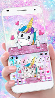 screenshot of Cute Dreamy Unicorn Theme