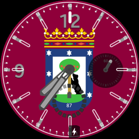 Esfera bandera de Com. Madrid Screen 3