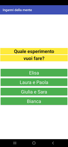 Android application Inganni della mente screenshort
