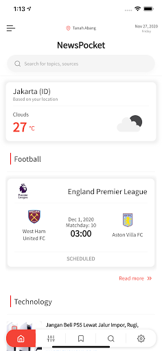 NewsPocket, FeedIn Your Pocket Screen 2
