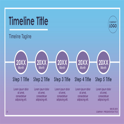 Editable Timeline Templates Screen 3
