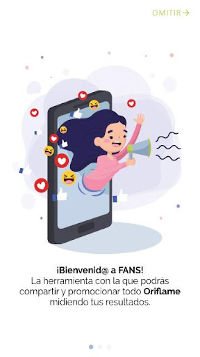 Android application ORIFLAME FANS screenshort