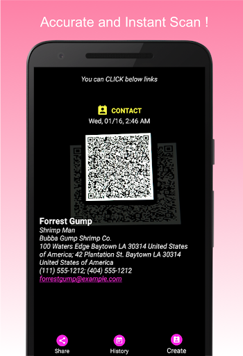 Android application QR Code Reader screenshort