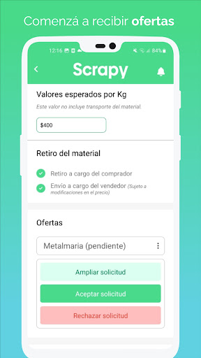 Scrapy Reciclaje de materiales Screen 3