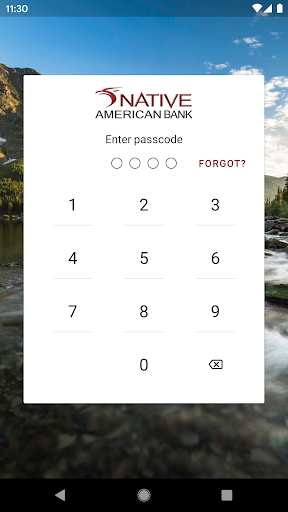 Android application Native American Bank screenshort
