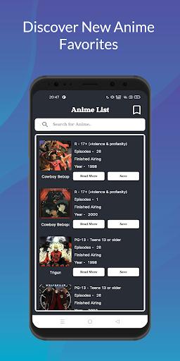 Android application AniList screenshort