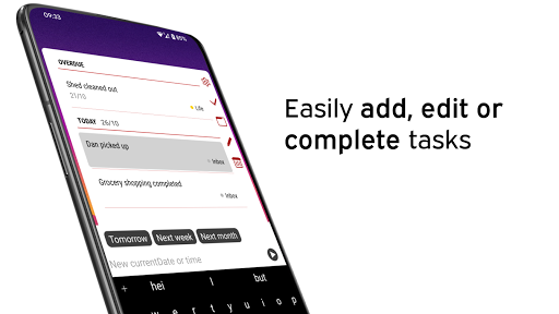 Screenshot of Clear: Widget for Todoist
