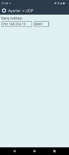 UDP Kamera ekran görüntüsü