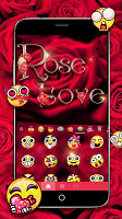 screenshot of Rose Love Keyboard Theme
