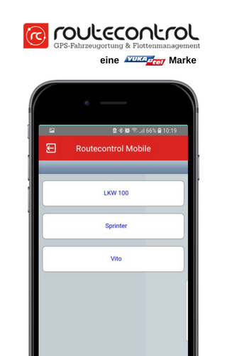 Routecontrol Mobile Screen 2