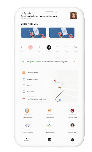 Android application AFIS Schoolbus Tracking screenshort