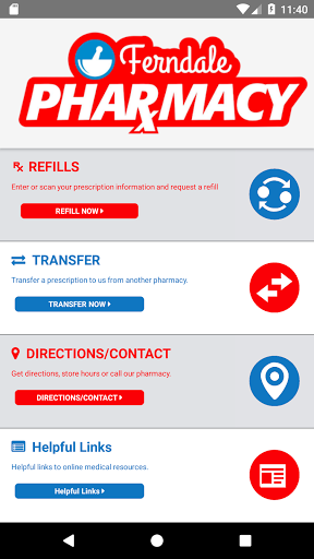 Android application Ferndale Pharmacy screenshort