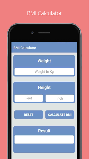 BMI Calculator Screen 2
