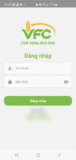 Android application VFC CRM screenshort