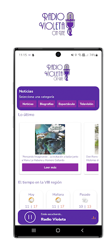 RadioVioleta.cl Screen 3