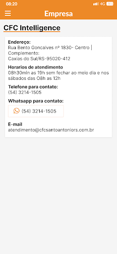 Android application CFC Esteiense screenshort