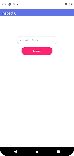 Android application inspectX MA screenshort
