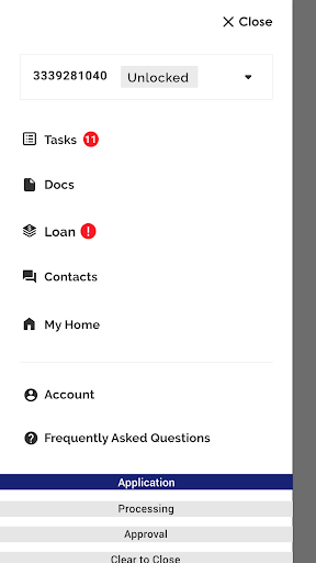 Android application AFN Borrower Portal screenshort