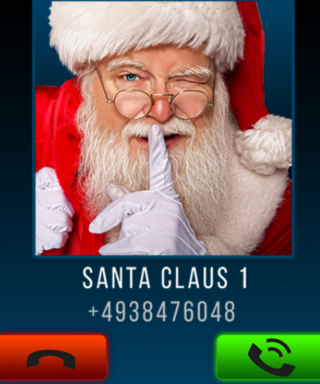 Android application Santa Claus fake call screenshort