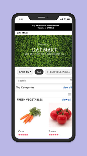 Android application Dat Mart screenshort