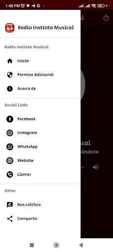 Android application Radio Instinto Musical screenshort