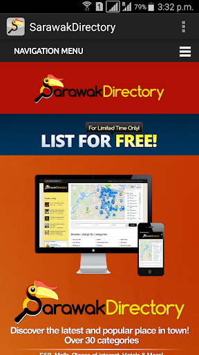 Android application Sarawak Directory screenshort