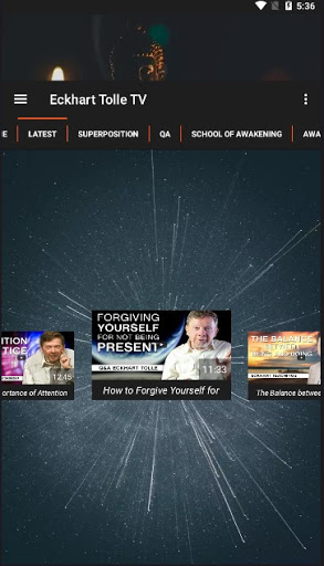 Gurus TV: Eckhart Tolle Screen 3