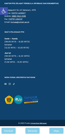 PPID UNRAM Screen 2