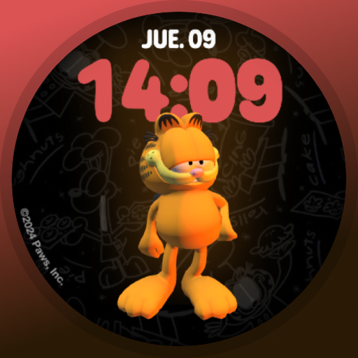 Garfield Rules - 3D Watch Face