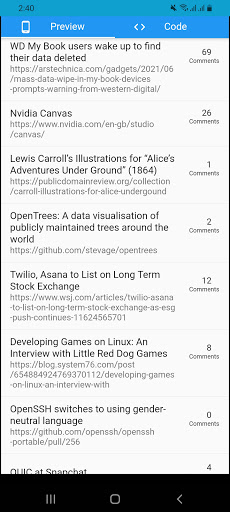 Flutter Tutorials And Samples Screen 2