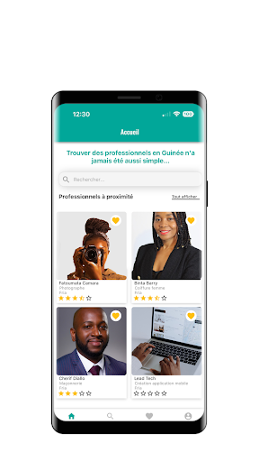 Android application Tembo Guinée screenshort